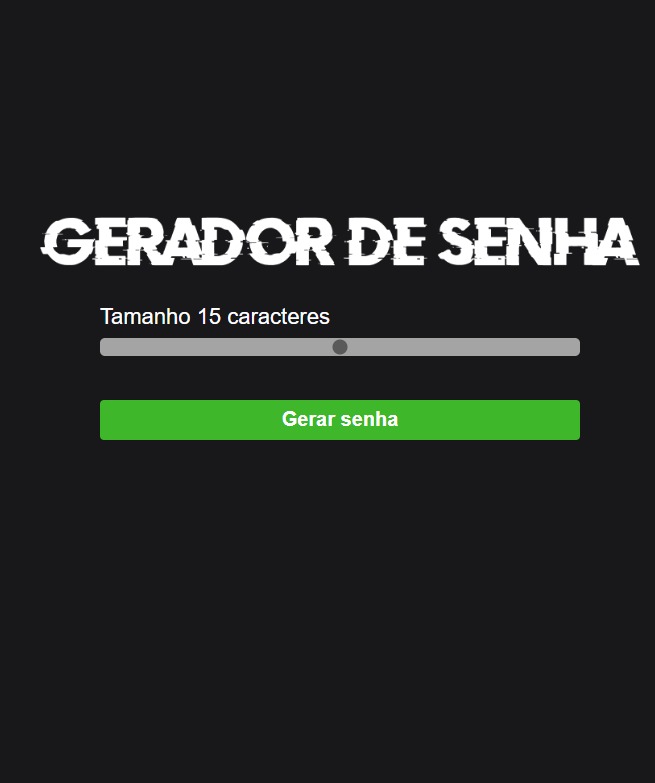 Projeto gerador de senha
